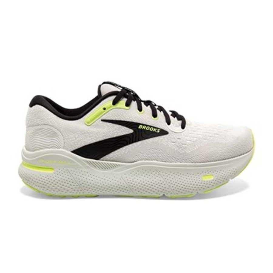 Brooks Running Ghost Max Grey Black Sharp Green Men'S | Athletic