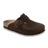 Birkenstock Boston Habana Oiled Leather Narrow Width Hard Footbed | Clogs