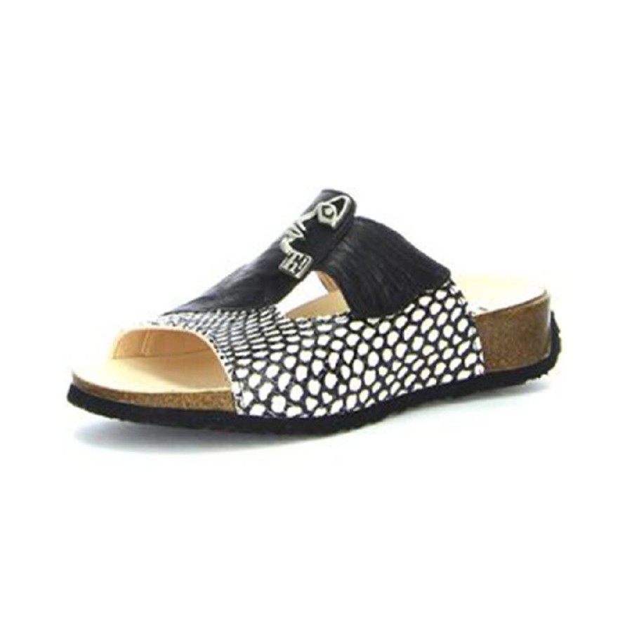 Think Mizzi Black Kombi 000124-0020Bk Women'S | Sandals