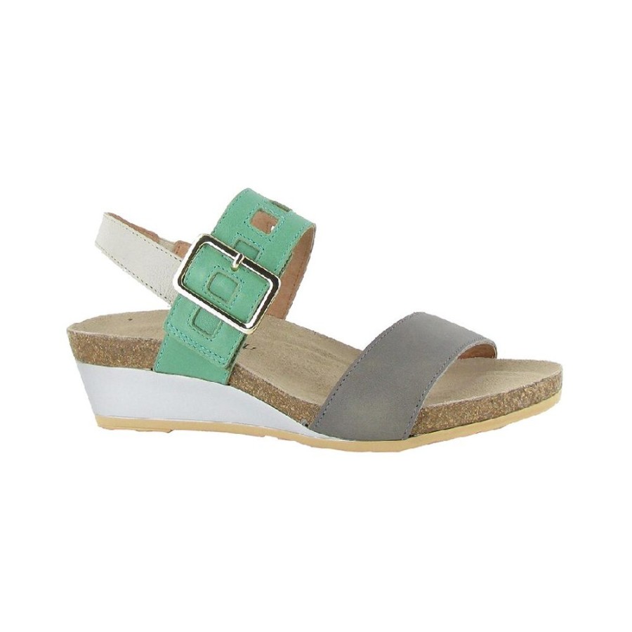 Naot Dynasty Foggy Grey Soft Jade Leather | Sandals