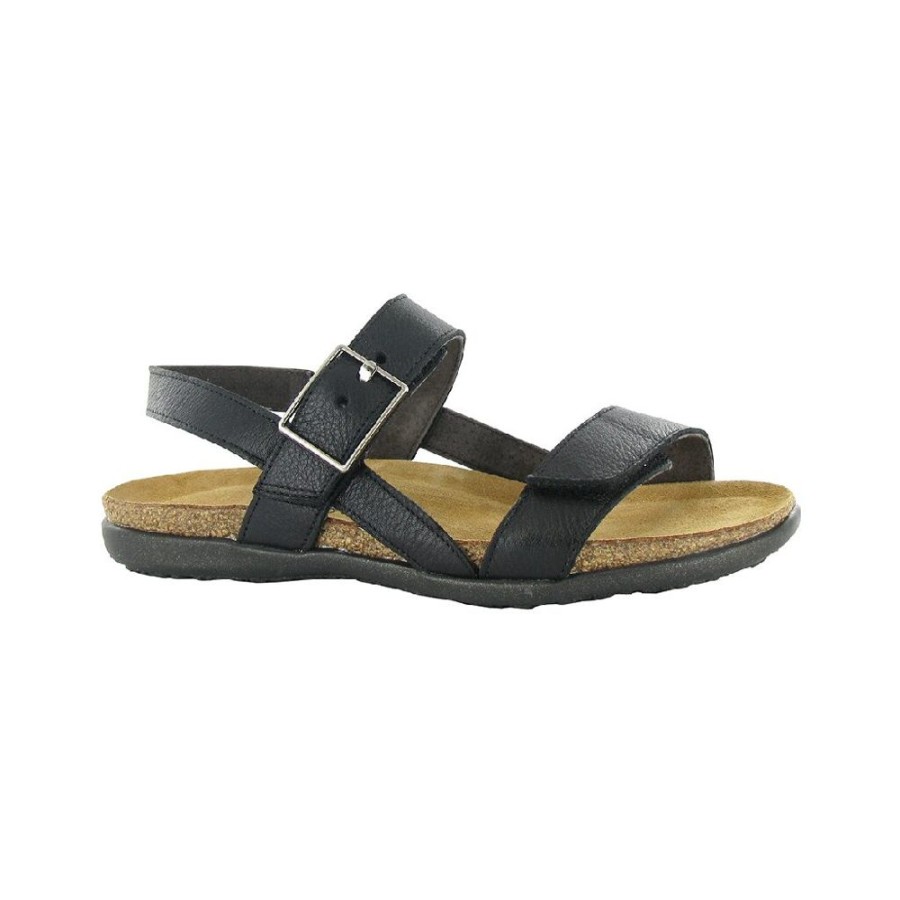 Naot Norah Soft Black Leather | Sandals