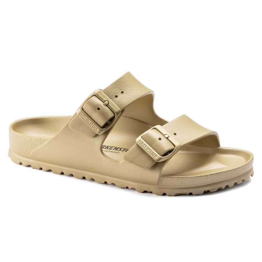 Birkenstock Arizona Eva Metallic Gold Narrow Width | Sandals