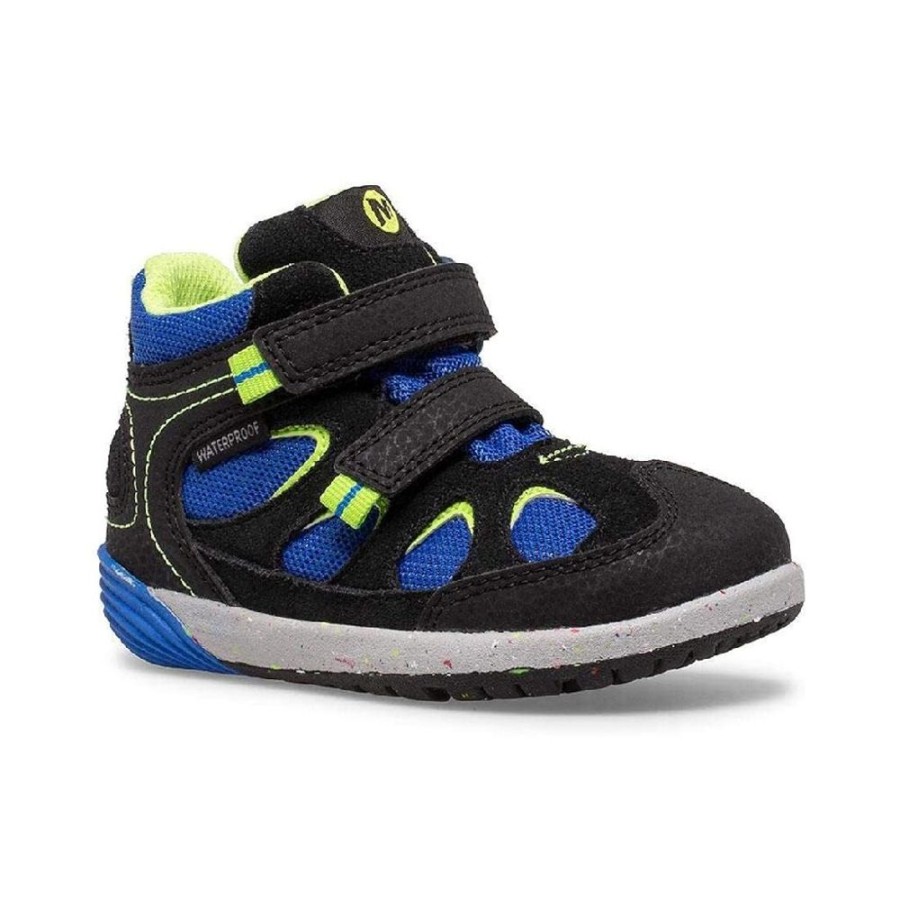 Merrell Bare Steps Altitude Blue Black Lime Kid'S | Boys