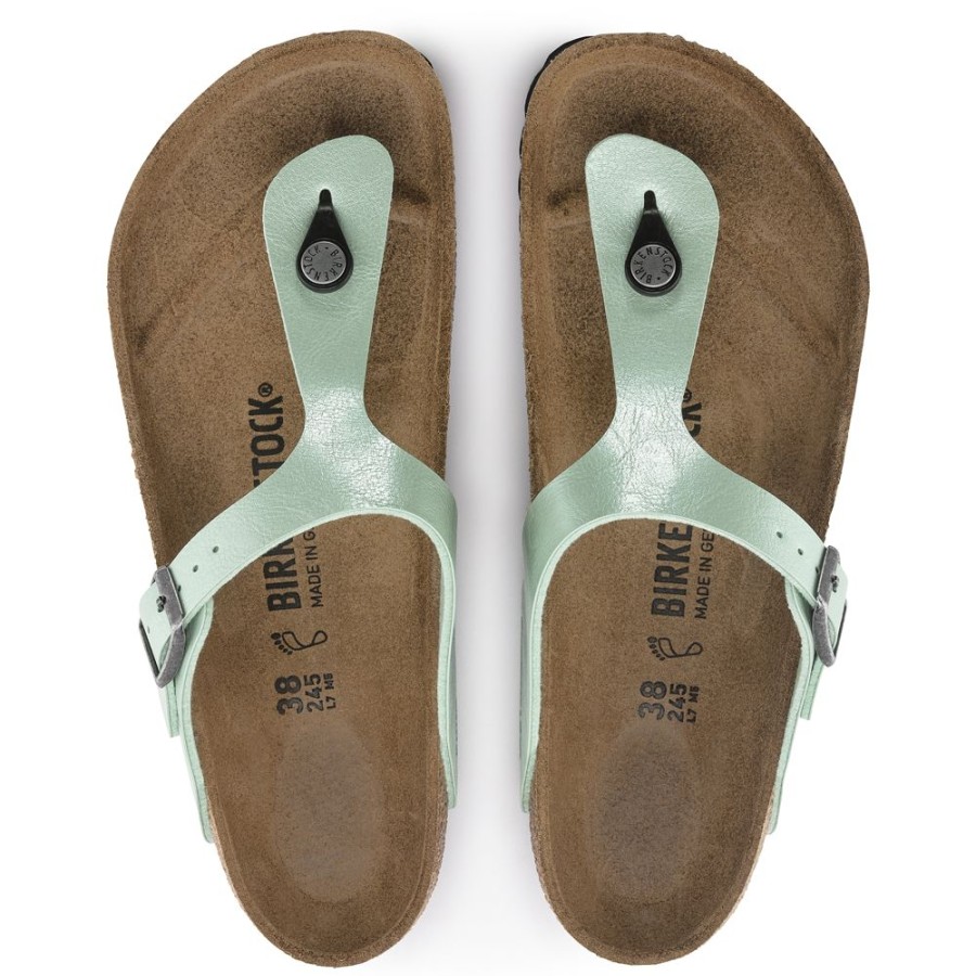 Birkenstock Gizeh Graceful Matcha Birko-Flor Regular Width Hard Footbed | Sandals