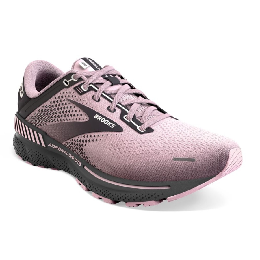 Brooks Running Adrenaline 22 Pink Blackened Pearl Women'S | Athletic