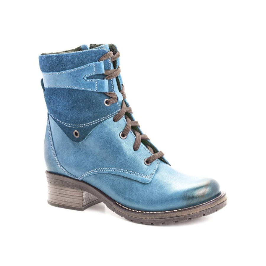 Dromedaris Kara Suede Teal Leather | Boots