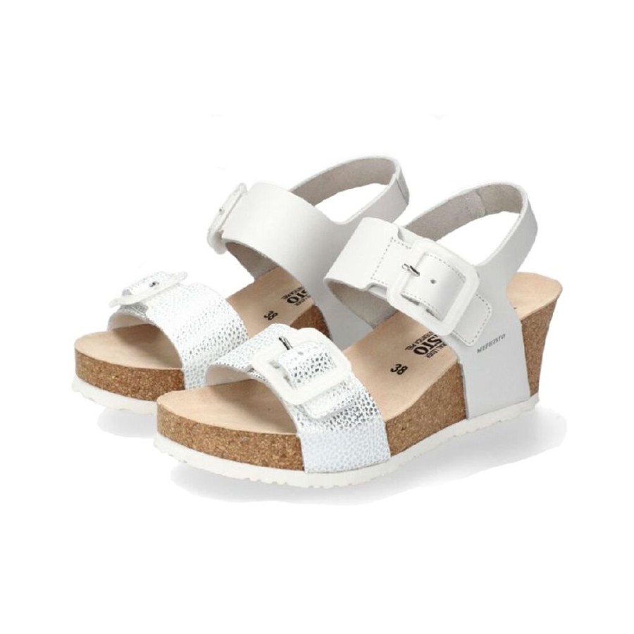 Mephisto Lissia White Waxy Condor Women'S | Sandals