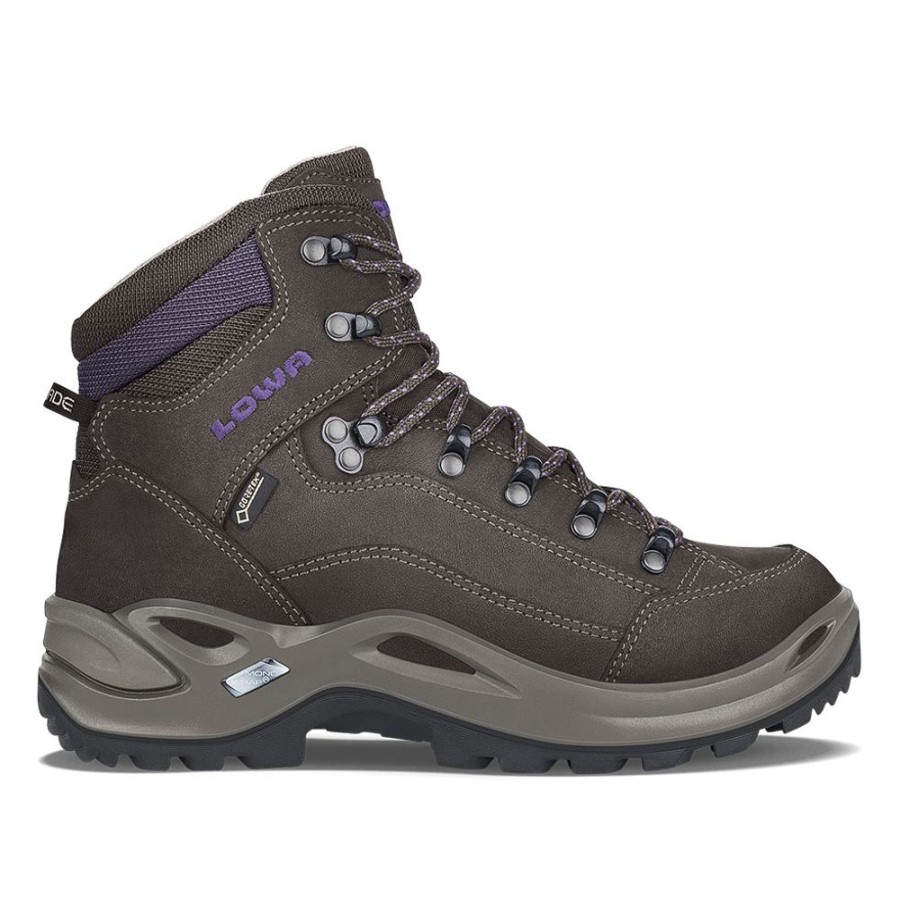 Lowa Renegade Gtx Mid Slate Blackberry Women'S | Boots