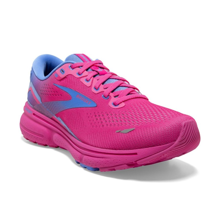 Brooks Running Ghost 15 Pink Glow Blue Fuchsia Women'S | Athletic