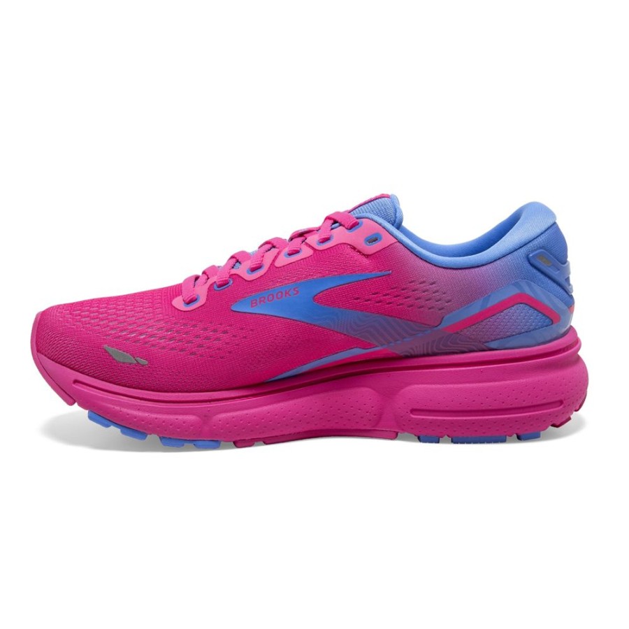 Brooks Running Ghost 15 Pink Glow Blue Fuchsia Women'S | Athletic