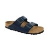 Birkenstock Arizona Blue Oiled Leather Regular Width Soft Footbed | Sandals