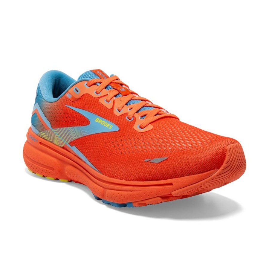 Brooks Running Ghost 15 Orange Blue Yellow Men'S | Athletic