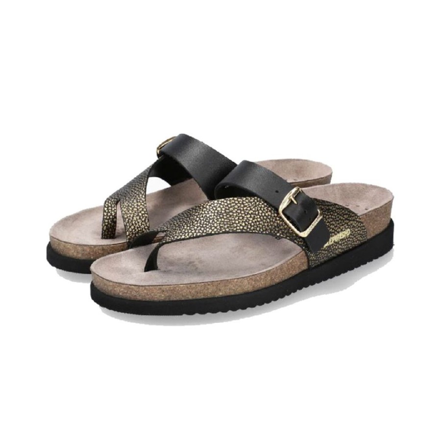 Mephisto Helen Mix Black Gold Women'S | Sandals