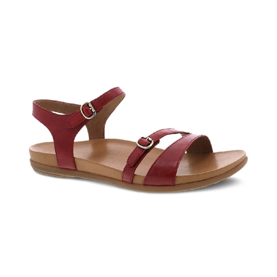 Dansko Janelle Red Glazed | Sandals