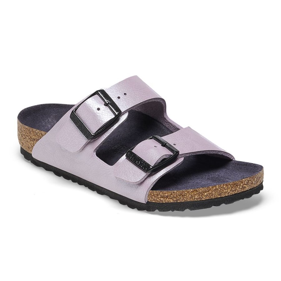 Birkenstock Arizona Kid'S Graceful Orchid Birko-Flor Narrow Width Hard Footbed | Girls