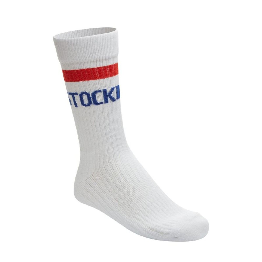 Birkenstock Logo Socks White Blue Red M/L | Socks