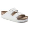 Birkenstock Arizona Vegan Platform White Groove Narrow Width | Sandals