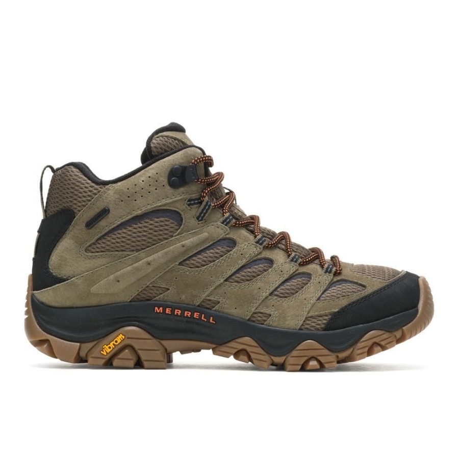 Merrell Moab 3 Mid Wp Olive Gum Men'S | Sandals