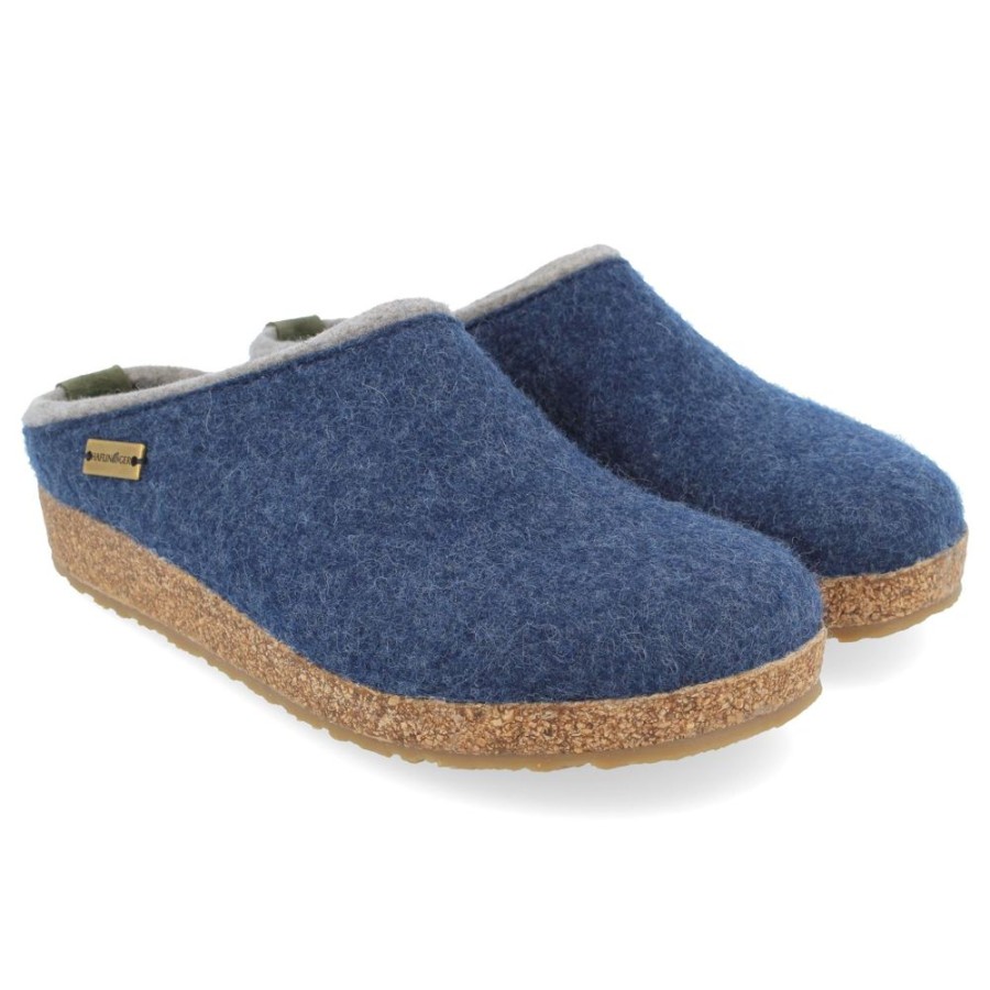 Haflinger Kris Jeans Silver | Slippers