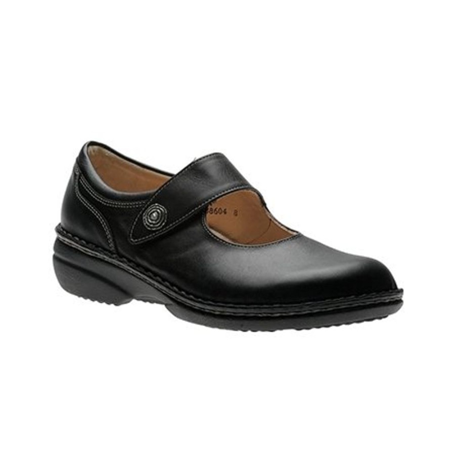 Finn Comfort Laval Black Leather | Casual