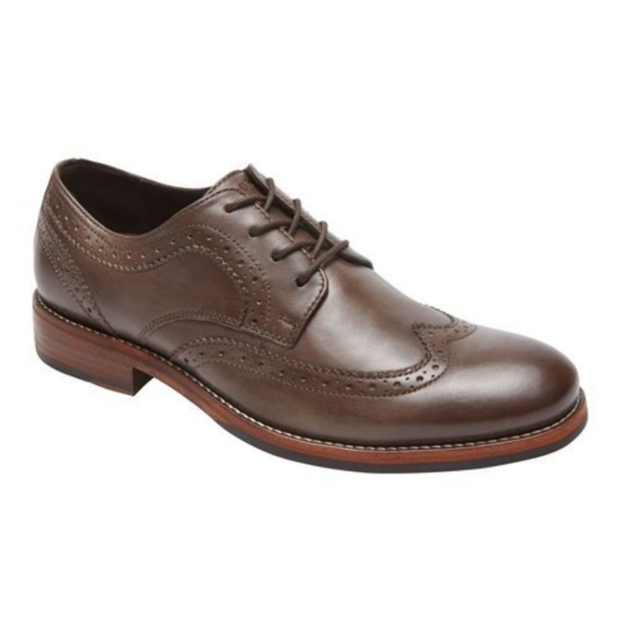 Rockport Wyat Wingtip Oxford Coffee | Dress