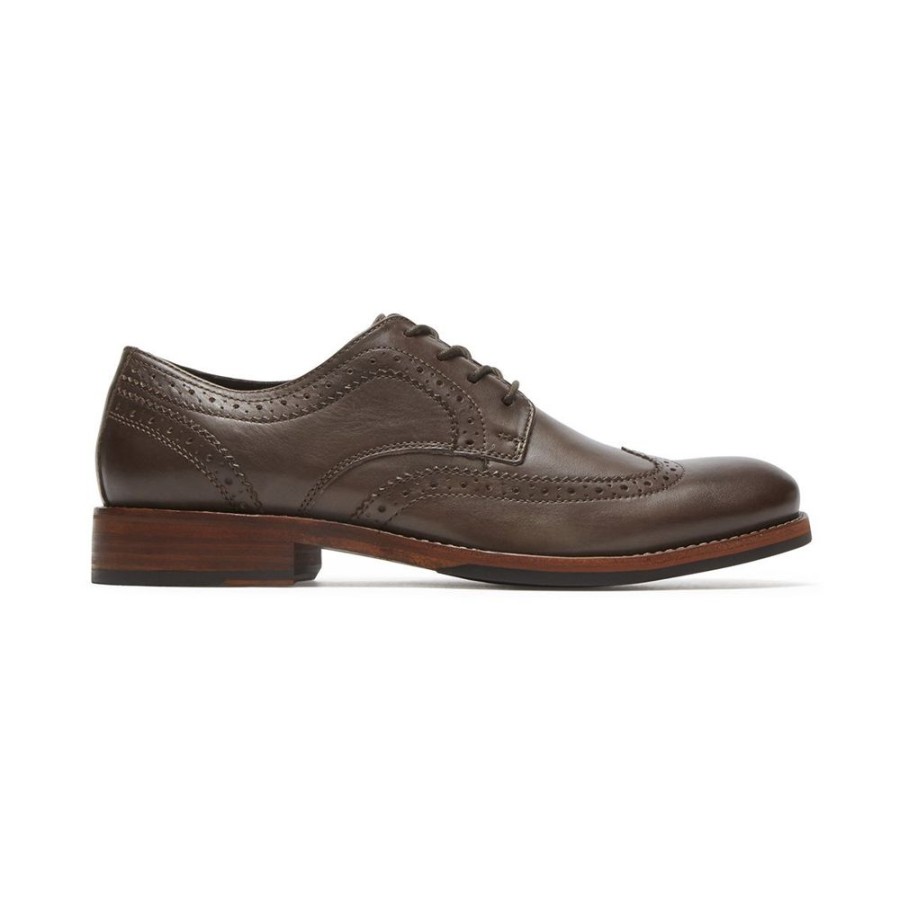 Rockport Wyat Wingtip Oxford Coffee | Dress