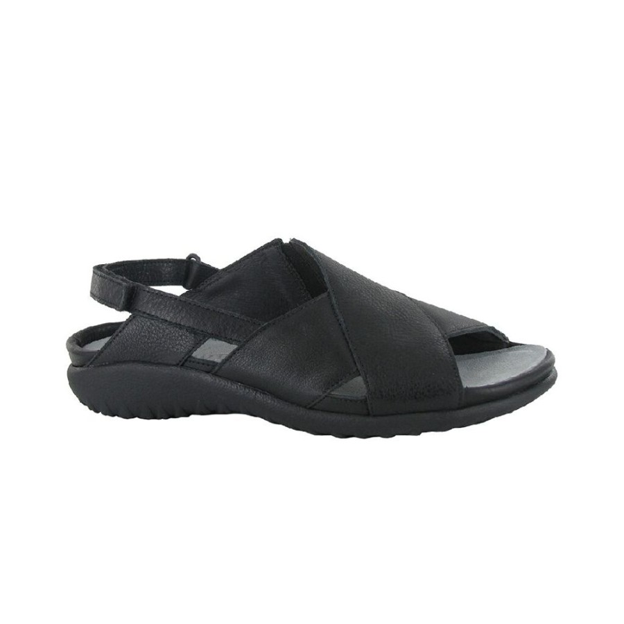 Naot Niho Soft Black Leather | Sandals