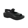 Wolky Jewel Black Leather | Sandals