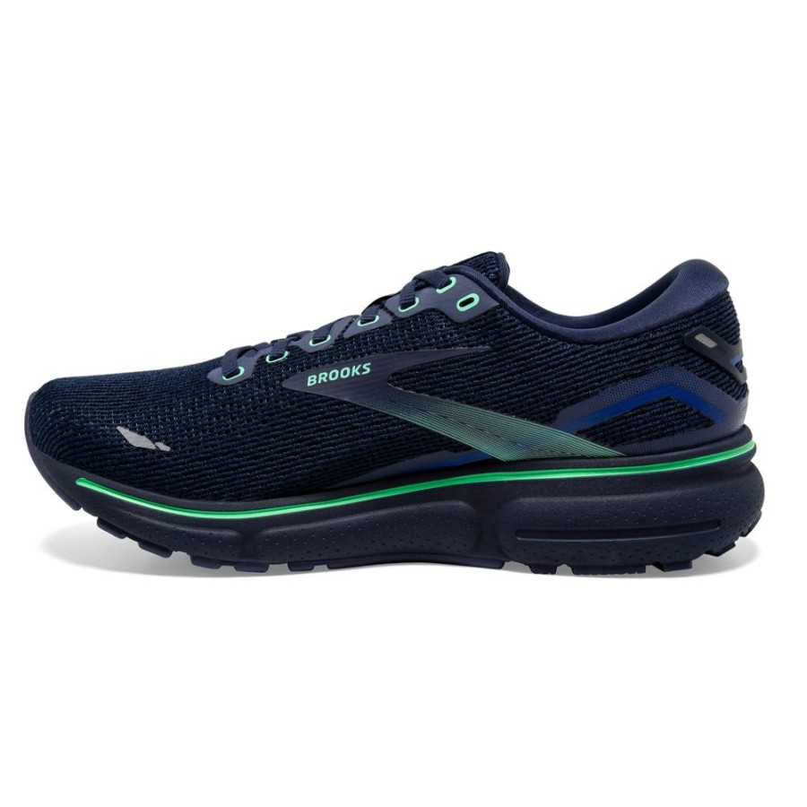 Brooks Running Ghost 15 Crown Blue Black Green Men'S | Athletic