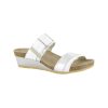 Naot Royalty Soft White Soft Silver Leather | Sandals