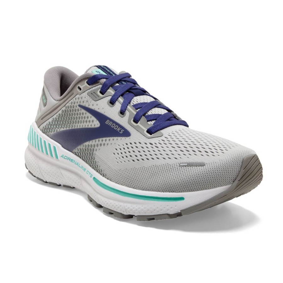 Brooks Running Adrenaline 22 Alloy Blue Green Women'S | Athletic