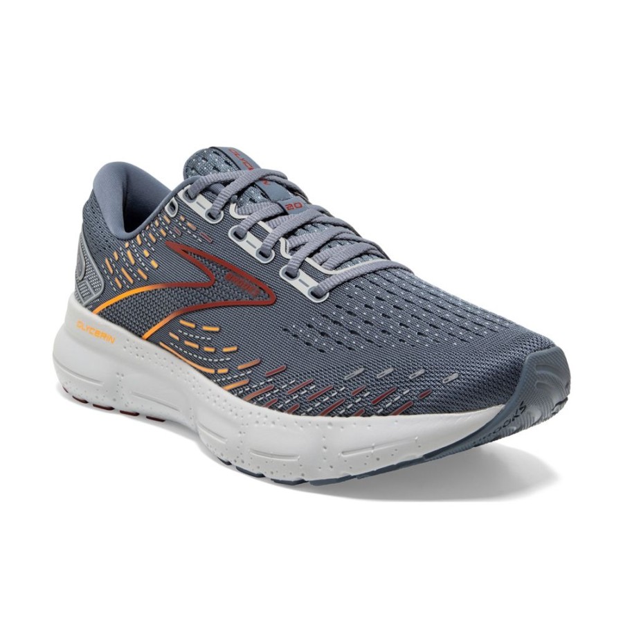 Brooks Running Glycerin 22 Grey Chili Oil Orange Men'S | Athletic