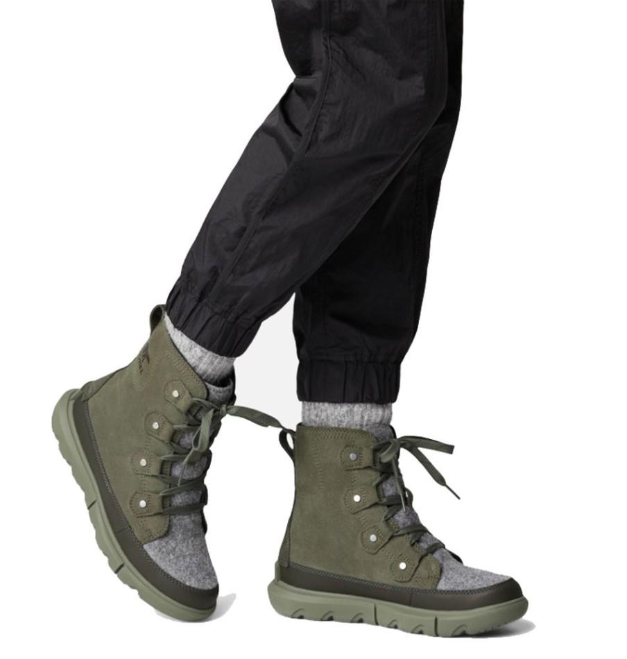 Sorel Explorer Next Joan Stone Green Alpine Tundra | Boots