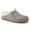 Birkenstock Zermatt Shearling Stone Coin Suede Narrow Width | Slippers