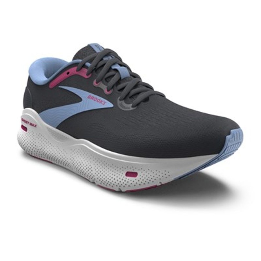 Brooks Running Ghost Max Ebony Open Air Lilac Rose Women'S | Athletic