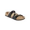 Birkenstock Salina Birko-Flor Black Regular Width Hard Footbed | Sandals