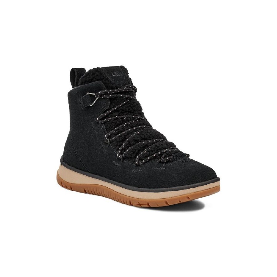 UGG® Lakeside Heritage Mid Black Suede Women'S | Boots