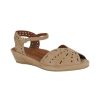 L'Amour des Pieds Brenn Cognac Suede | Sandals