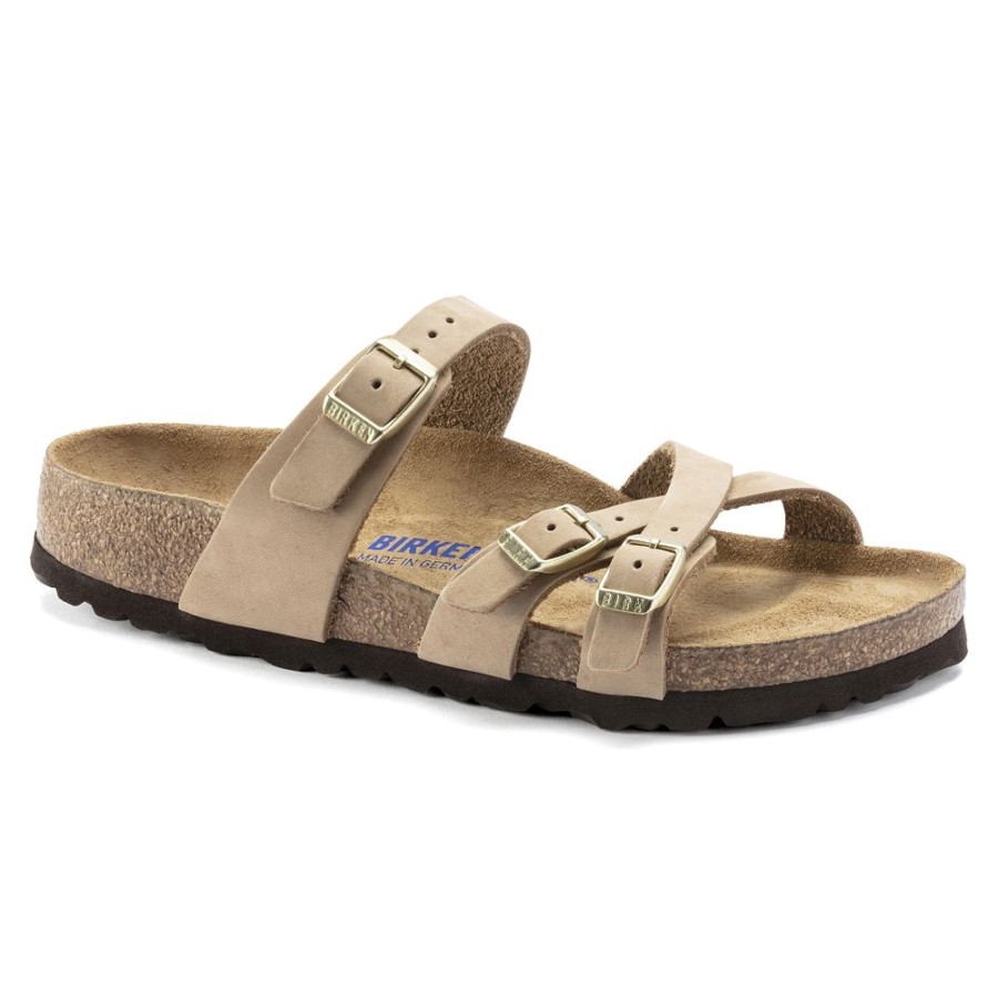 Birkenstock Franca Sandcastle Nubuck Leather Regular Width Soft Footbed | Sandals