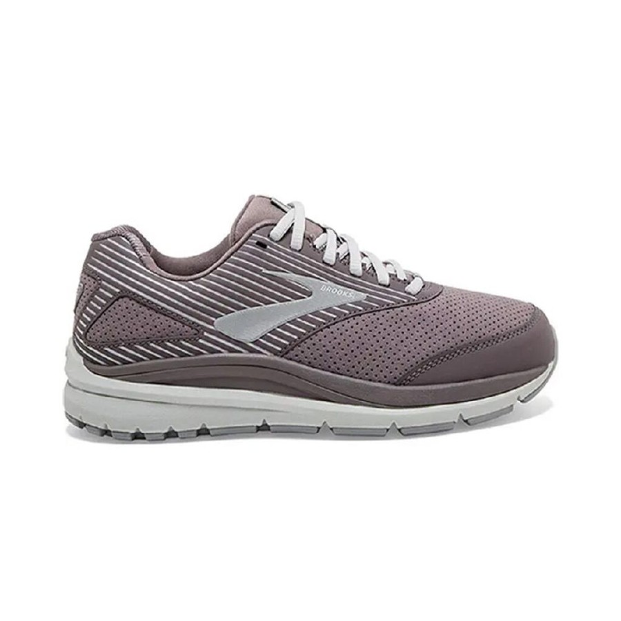 Brooks Running Addiction Walker Suede Shark Alloy Oyster Women'S | Athletic